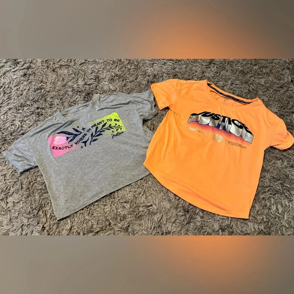 Girls Justice T Shirts Size Medium Lot of 2